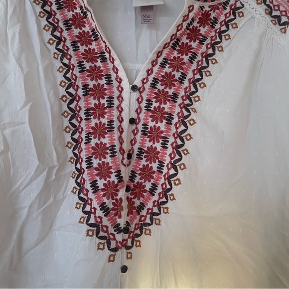 Knox Rose embroidered blouse XXL - Picture 2 of 7